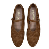 GIO' in nappa in camoscio intrecciata tan - New Collection