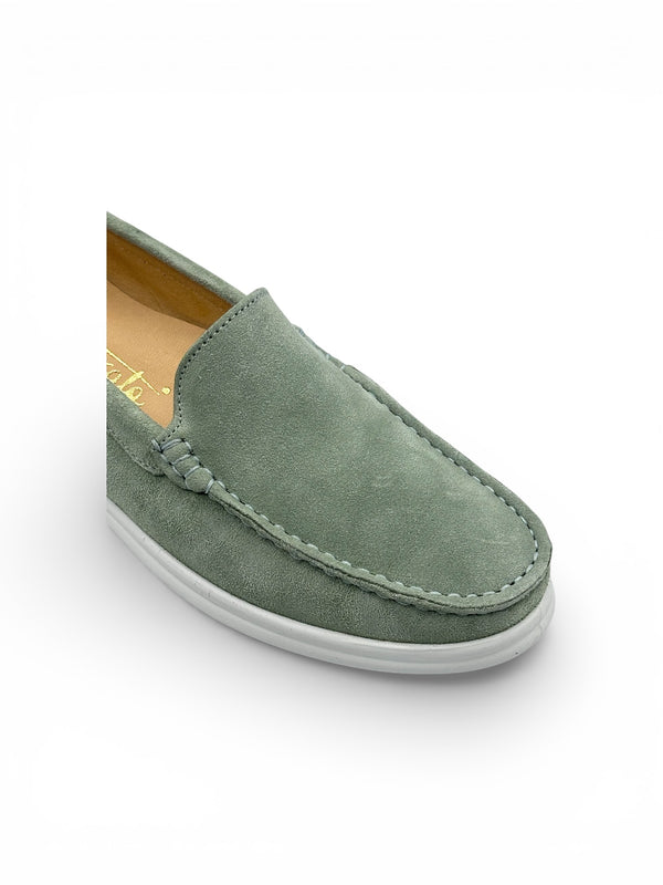 AURELIE velour verde latte-menta