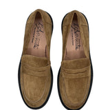 ANDREA mocassino in camoscio sigaro - New Collection