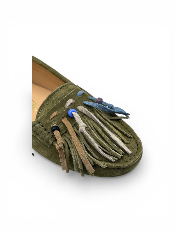 ANAIS frange velour cypress con perline