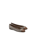 ALDA in nappa Sasso con punta in vernice Mocha