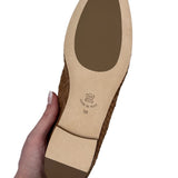 GIO' in nappa in camoscio intrecciata tan - New Collection