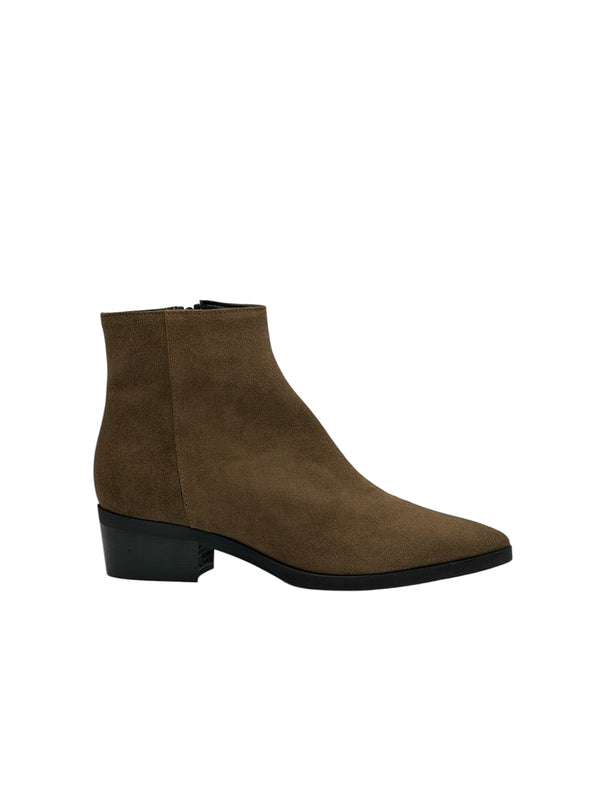 ANITA stivaletto in velour brown con tacco - BEST SELLER NEW COLLECTION