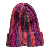 BERRETTO a righe verticali (coccio, fuxia, amarone, viola..)