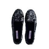 Alberta in paillettes nere e argento