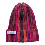 BERRETTO a righe verticali (coccio, fuxia, amarone, viola..)