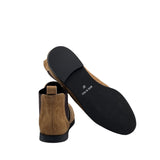 ARIA stivale tronchetto basso in camoscio brandy