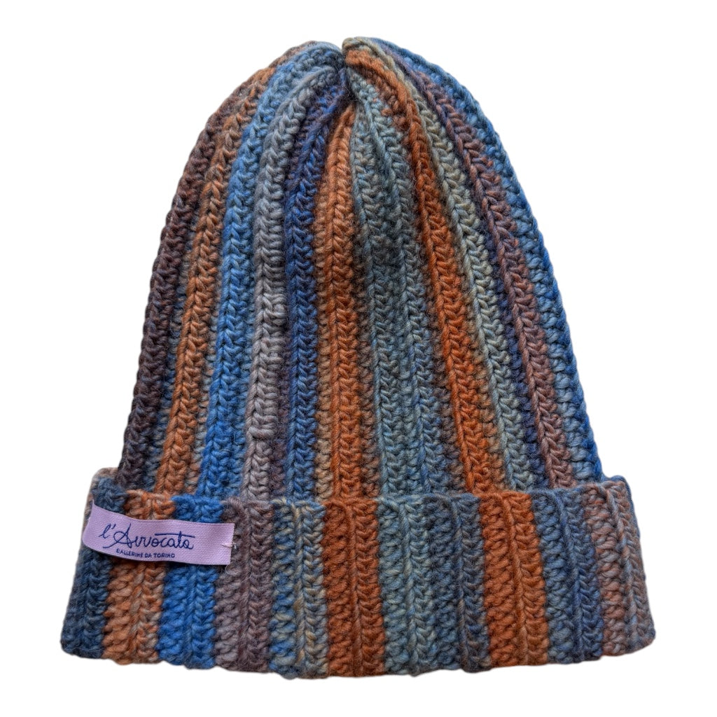 BERRETTO a righe dall’azzurro all’arancio