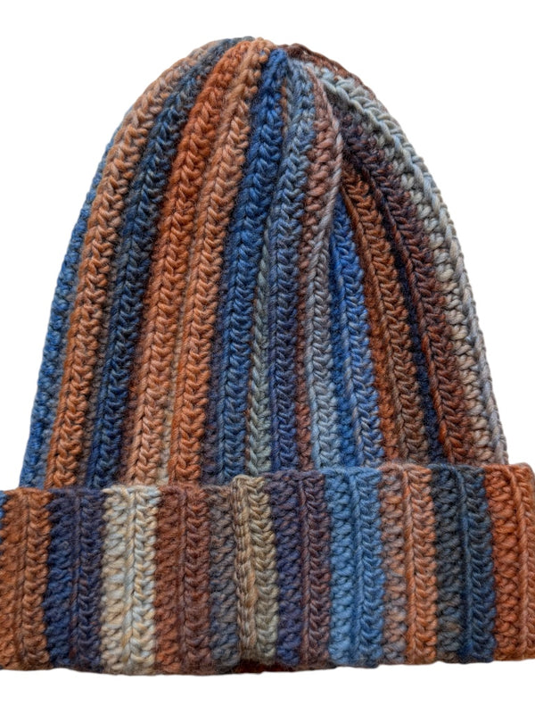 BERRETTO a righe dall’azzurro all’arancio